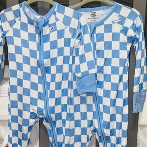 Blue Checkered Kids Bodysuit new